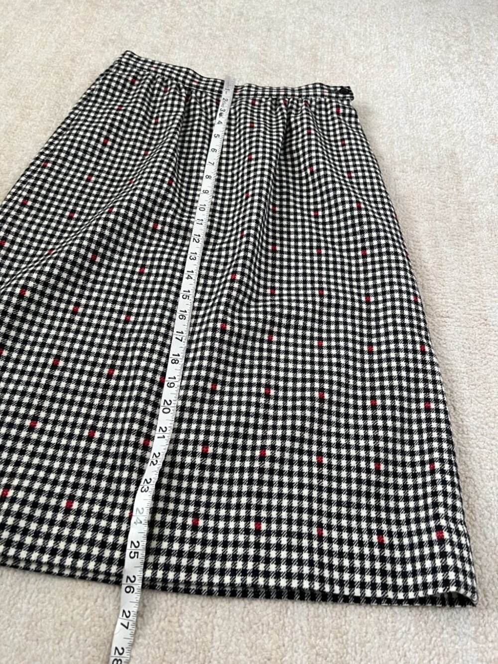 Vintage Pendleton 100% Virgin Wool Plaid Skirt 6 - Picture 5 of 6